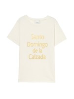 【O】箔フプリントロゴTシャツ/BLACK