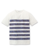 カモフラボーダーTシャツ/ネイビー(393)