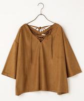 レースアップトップス