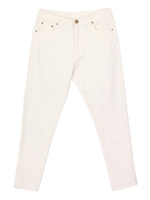 ストレッチ素材テーパードチノパンツ/ブラウン