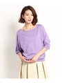 パフスリーブニット/ライトパープル(081)