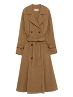 ロングトレンチコート/BLK