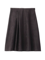 [L]スエードタックスカート/サンドベージュ (053)