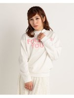 【LIZ LISA】フリンジロゴトップス/グレー