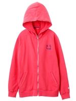 SMILING SWEAT ZIP HOODIE/ピンク