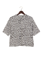 ☆JOC レオパードGG ブラウス 6分袖/MD.Gray