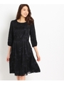 フラワーオパールワンピース/ブラック(119)