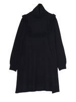 フリルニットワンピース/パープル