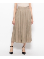 ミモレ丈プリーツスカンツ/ブラック(019)