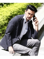 CS_クールジャケット#ヘリンボーン/チャコールグレー(114)