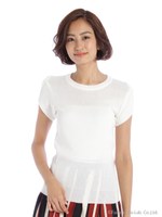 半袖ニット/ピンク