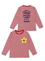 L/S STAR POCKET TEE KIRAKY(4T〜7T)/アッシュ