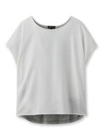 [S]異素材前後配色カットソー/ロイヤルパープル(082)