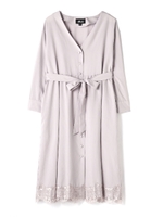 SATIN LACE ONEPIECE/ホワイト(030)