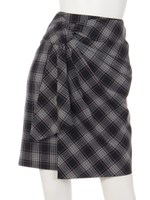 デザインリボンタイトスカート/レッド