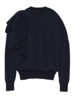 ラッフルハイゲージプルオーバー/NVY