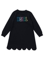 PUFFY LOGO SWEAT DRESS (4T〜7T)/ピンク