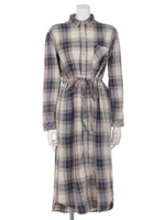 [COUPLES]チェックシャツワンピース/WHITE DK