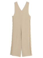 サイドケーブルニットオールインワン/IVORY