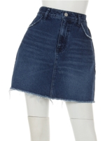 バックルポケットデニムSK/ブラック