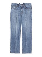 センター切り替えデニムパンツ/IND