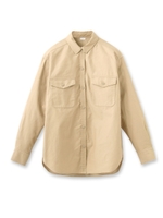ミリタリー風シャツ/ベージュ(052)