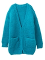 HAND KNIT CABLE CARDIGAN/ベージュ