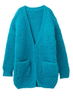 HAND KNIT CABLE CARDIGAN/ベージュ