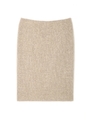 ニットドッキングツイードスカート(セットアップ対応商品）/ベージュ(040)