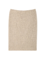 ニットドッキングツイードスカート(セットアップ対応商品）/ベージュ(040)