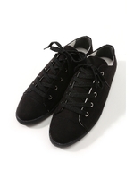 【AZUL by moussy】Fスウェードポインテッドトゥレースアップスニーカー/BLK