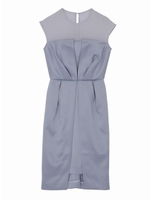 Ladyシアーgapレングスドレス/ブルー