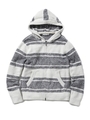 【GELATO PIQUE HOMME】’アクアドライ×バンブー’ボーダーパーカ/GRY