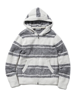 【GELATO PIQUE HOMME】’アクアドライ×バンブー’ボーダーパーカ/GRY
