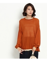 TORRAZZO DONNA ビショップスリーブニットプルオーバー/ライトベージュ(051)