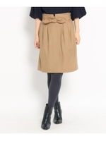 ウエストリボンジョーゼットスカート/チャコールグレー(914)