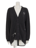 のぞき見コビニャー変形カーディガン/アイボリー