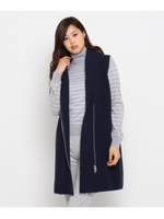 サイドジップウールカーディガン/ネイビー(093)