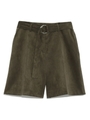 ベルテッドスウェードショートパンツ/KKI