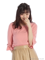 アンジュスリーブボーテブラウス/ピンク