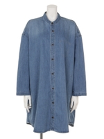 BIG デニム ワンピース/L/BLU