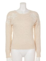 シャギーニット/オフホワイト