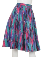 (AMENPAPA)カラーフレアスカート/BLUE LT