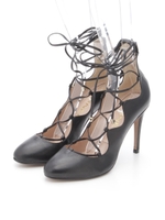 (WERNER)レースアップパンプス/BLACK MID