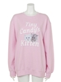 TINY CANDY'S KITTEN SWEAT TOPS/PINK
