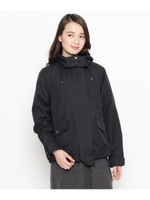 コットンMIX裏キルトジャケット/カーキ(027)