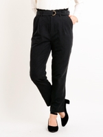 ベルト付テーパードパンツ/ピンク