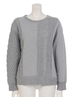 裏毛ニットセパレートPO/BLACK