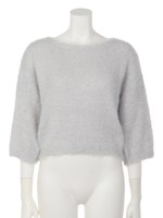 【sw】シャギーニットトップス/グレー