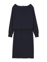 ドルマンニットワンピース/ネイビー(120)